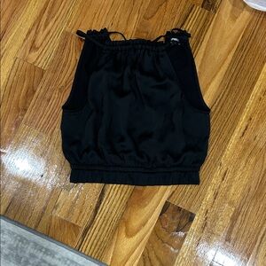 Express Elegant Black Halter Top